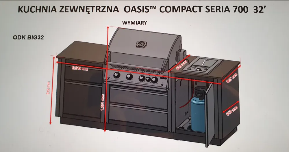 kuchnia Oasis compact seria 700 32"